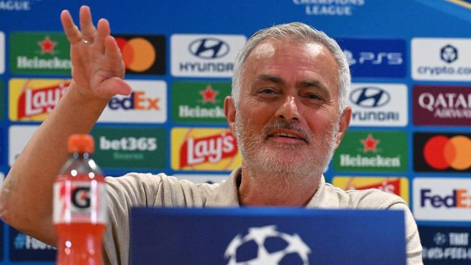 Jos� Mourinho, en la rueda de prensa previa al duelo entre el Real Madrid y el Roma.