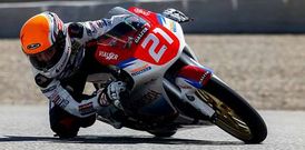 El piloto de Monlau, en plena competici�n.