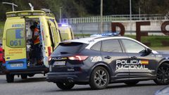 T�cnicos sanitarios del 061 y agentes de la Polic�a Nacional se desplazaron al lugar donde se produjo la muerte del hombre