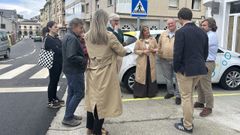 La vicepresidenta Gimena Llamedo y autoridades locales en la presentaci�n este lunes del proyecto piloto en Vegadeo