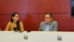 Olaya Otero y Jos� Ram�n de la Fuente, concejales del Partido Popular en Santiago