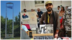 La Fundaci�n Pazos Cuchillo presenta en su sede coru�esa de Trasanquelos (Oza) la pieza de Carlos Pazos �Dra Matizar� ?arriba, a la izquierda? e inaugura una exposici�n sobre editoriales de sello art�stico que incluye trabajos de Camomille (Bruselas), Tinta Invisible (Barcelona), La M�s Bella (Madrid) y Alauda Negra (Sarria). En la fotograf�a, Xos� Lois Guti�rrez Fa�lde, responsable del sello lugu�s.