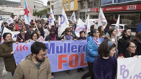 Concentraci�n en Cee de la plataforma �8M Costa da Morte�