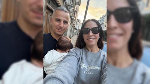 Rubn Daz y Sara Prez con su hijo Daniel