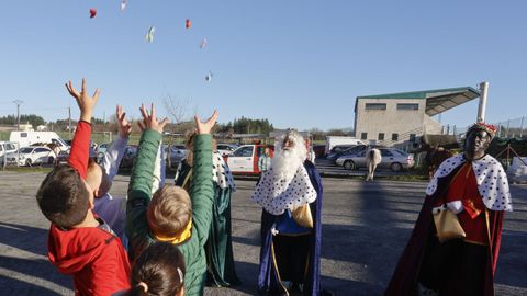 Los Reyes Magos visitaron tambin el colegio de O Corgo.