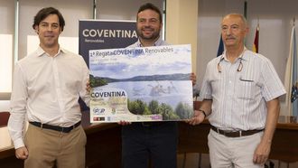 Presentaci�n ayer en el Concello de Cerceda de la primera regata Coventina Renovables.