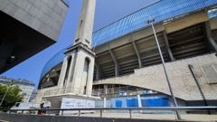 Imagen del inicio de las obras en la Torre de Marath�n.