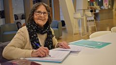 Margarita Centeno, vecina de A Coru�a de 87 a�os que ha escrito varios libros