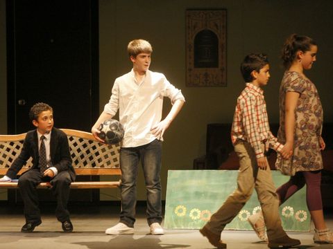 Una de las representaciones de Domingos a escena. 