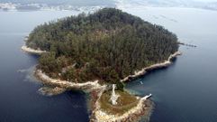 Isla de Tambo, en la ra de Pontevedra