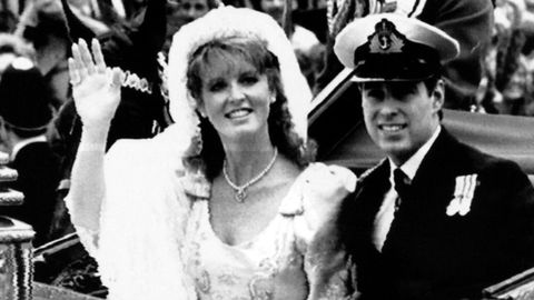 Sarah Ferguson y el entonces pr�ncipe se casaron en 1986