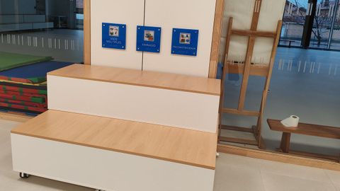 Pictogramas en un colegio de primaria para facilitar la comprensi�n al alumnado, especialmente al que tiene alguna necesidad educativa