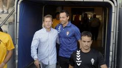 Jos� Manuel Aira, durante una visita a A Malata con el Murcia en el 2014
