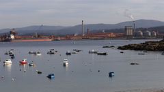 Vista de Alcoa desde Morás, en Xove