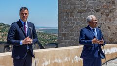 Los presidentes de Espa�a y Portugal en Badajoz en el mes de julio