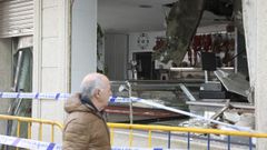 La explosi�n lanz� a la acera tres grandes ventanales