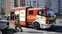 Imagen de archivo de una intervenci�n de los bomberos en A Coru�a