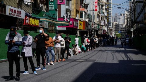 Im�genes de la ciudad de Shangh�i, en uno de sus peores momentos de la pandemia