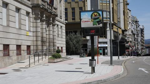 Calor en Ourense en el primer domingo de desconfinamiento en Ourense