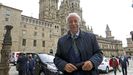 Vicente del Bosque, en una visita a Santiago de Compostela en el 2021.
