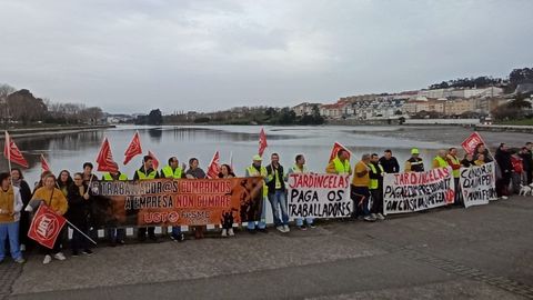 Manifestacin de los trabajadores de Jardincelas el pasado mes de enero.