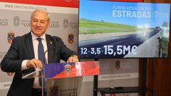 El presidente de la Diputacin, Jos Tom, present la ampliacin del plan de mejora de las carreteras provinciales