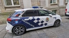 Un coche patrulla de la Polic�a Local de Pontevedra en una foto de archivo
