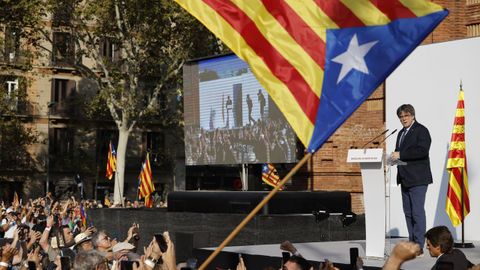 El expresidente de la Generalitat Carles Puigdemont, el 8 de agosto del 2024 en Barcelona.