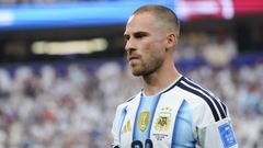 Alexis Mac Allister, en el enfrentamiento entre Argentina y Austria de la fase de grupos.