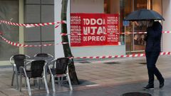 Una calle de Oviedo, durante el cierre del concejo