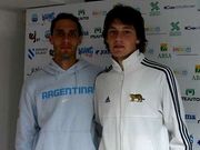 Los hermanos Edelstein, Gabriel (a la izquierda) y Mat�as.