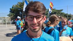 Alejandro Fern�ndez, estudiante de Enfermer�a de Mar�n que participa en la Jornada Mundial de la Juventud de Lisboa