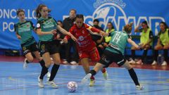 Imagen de archivo del partido entre el Poio Pescamar y el Futsi la temporada pasada