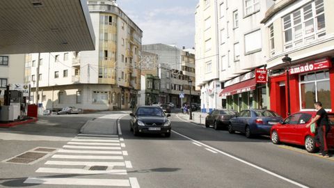 El adelantamiento temerario ocurri� en la avenida de A Coru�a, en Betanzos
