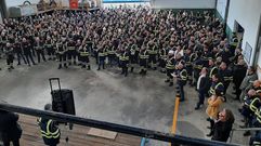 Una asamblea de trabajadores de Navantia Ferrol, el pasado a�o