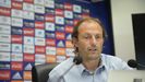 Francesc Arnau, en la sala de prensa del Carlos Tartiere