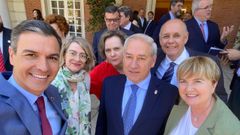 Jos� Tom�, con Pedro S�nchez, en la Moncloa en la reuni�n PERTE de Econom�a Social