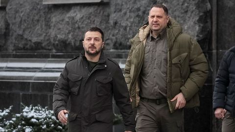 Yermak, tras Zelenski en enero del 2024.