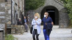 Turistas en O Cebreiro