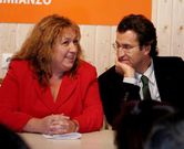 Borbujo, con N��ez Feijoo en un acto en el a�o 2007.
