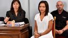 Ana Julia Quezada apareció ayer en la Audiencia Provincial de Almería con una nueva imagen