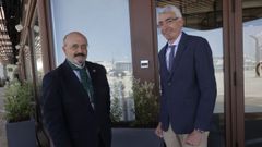 Los nuevos presidente y vicepresidente del Consejo General de Procuradores de Espaa, el ourensano Ricardo Garrido y Fernando Gonzlez-Concheiro, actual decano de Santiago.