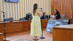 La enfermera condenada por revelaci�n de secretos declara en el Juzgado de Vigo
