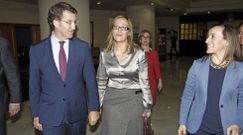 La presencia de la candidata popular a la alcald�a en su primer acto en la ciudad     junto al presidente de la Xunta suscit� una gran expectaci�n. 