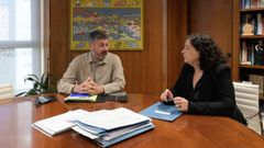 Francisco Calo, alcalde de Outes, y Bel�n do Campo, delegada de la Xunta en A Coru�a