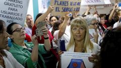 Protesta en el Xeral por el cierre de camas