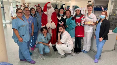 Visita de Pap� Noel al CHUO.