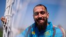 El jugador del Celta Borja Iglesias, en la concentraci�n con la selecci�n espa�ola del mes de marzo.