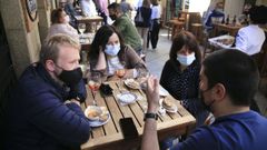 Las personas no vacunadas o los que no presentaran una prueba negativa no pod�an acceder al interior de los locales de hosteler�a.