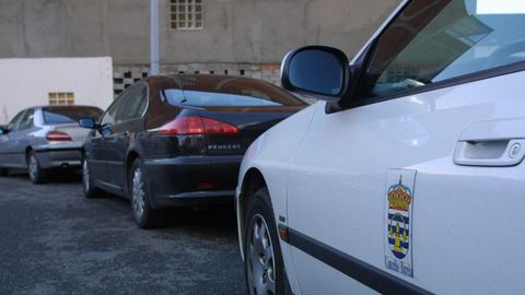 Imagen de archivo de la parada de taxis de Burela